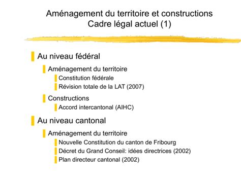 loi sur l'aménagement du territoire.